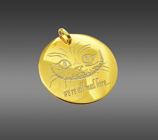 Брелок из металла "Чеширский кот". Златоуст купить с доставкой Брелок из металла "Чеширский кот". Златоуст