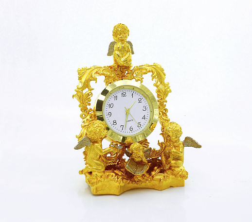 Часы "Ангелочки". Позолоченные купить с доставкой Часы "Ангелочки". Позолоченные