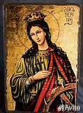 Икона св. Екатерины. 15см. Высотой