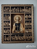 Резная Икона Сергий Радонежский